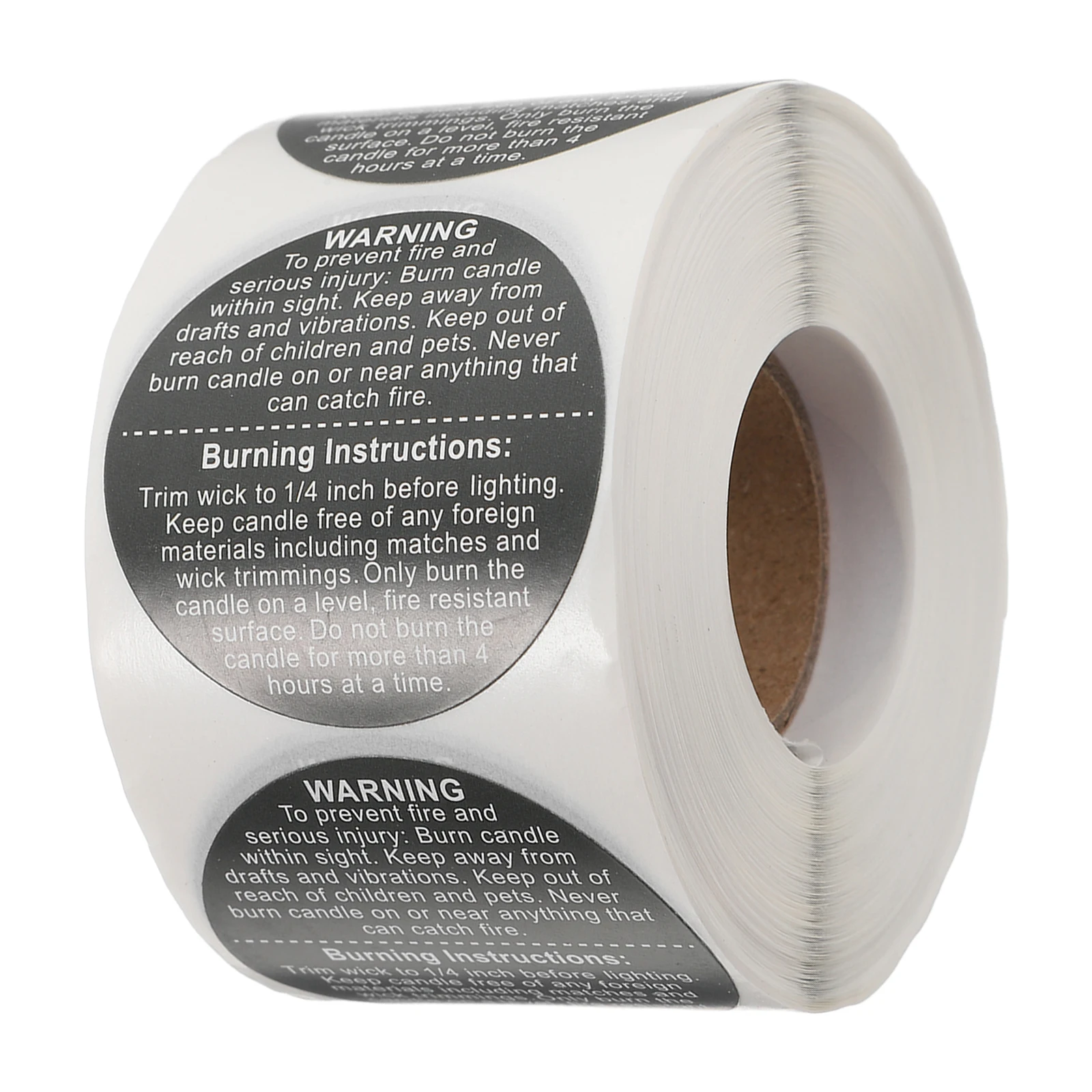 

500Pcs Warning Stickers Safety Labels Decal Portable Durable Easy to Notice Red White Strong Adhesive Perforation