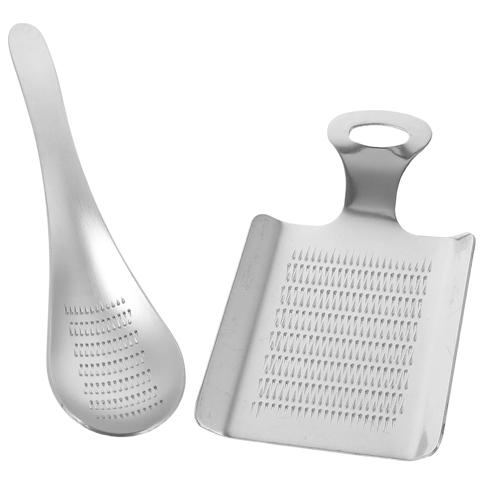 2 Adet Peynir Rendeleri Paslanmaz Çelik Öğütücü Sarımsak Aracı Manuel Zencefil Sebze Gümüş Gıda Kök Bebek