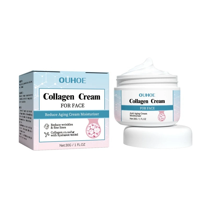 Crème anti-déformable au collagène pour le visage, estompe les ridules, hydrate, lifting, optimiste, tendre, anti-âge, blanchissant, ronger la peau, cosmétiques coréens