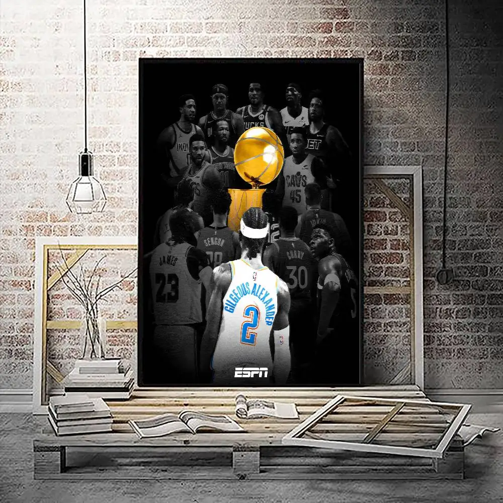 O-Oklahoma C-City T-Thunder N-NBA أنيمي الملصقات لزجة يتوهم الجدار ملصق لغرفة المعيشة زخارف للحانات ديكور جدران الغرفة #5