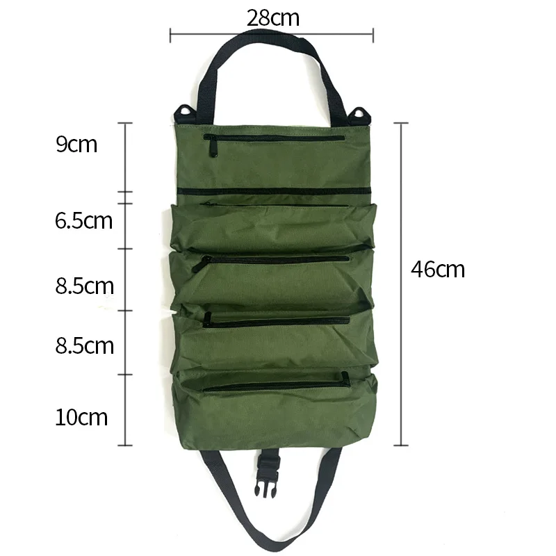 Multi-Purpose Tool Bag Oxford cloth Multi Pocket Hardware Tools Pouch Roll Up Hardware Tools Bags