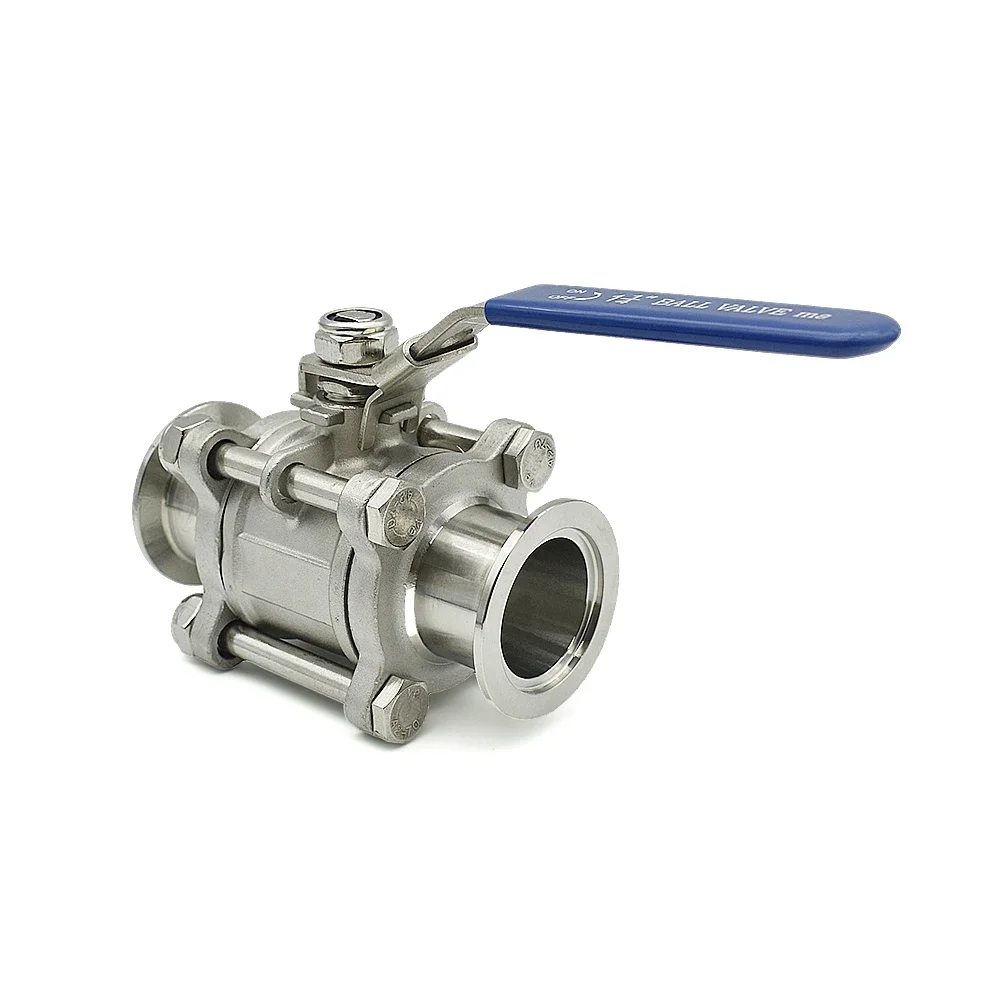 valvola-a-sfera-sanitaria-per-alto-vuoto-sus304-kf16-kf25-kf40-kf50-a-tre-pezzi-manuale-con-flangia-a-installazione-rapida-per-sistema-a-vuoto