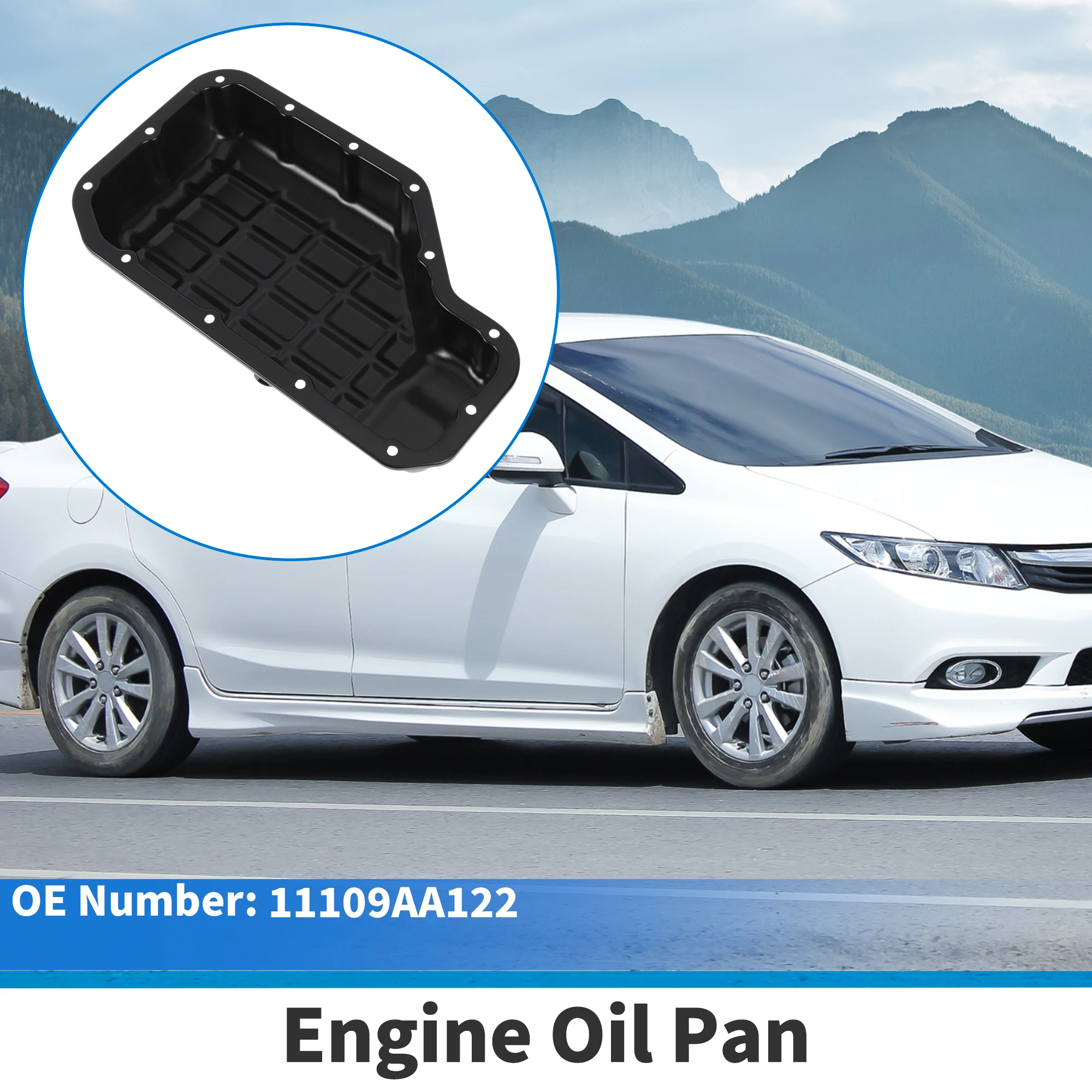 

UXCELL No.215103C600 Engine Oil Pan Oil Pan Sump Transmission Oil Pan for Kia Borrego 2009-2011 Iron