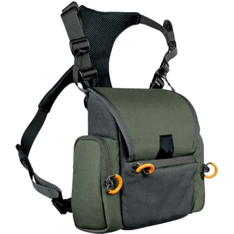 

Binoculars Chest Bag Telescope Chest Pack Outdoor Camouflage Adjustable Vest Bag with Waterproof Pouch for Hunting Camping