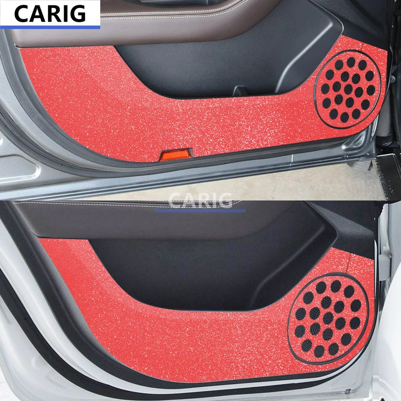 For JAC A5/J7 20-22 Door Anti-kick Sticker Modified Carbon Fiber Pattern Interior Car Film Accessories Modification