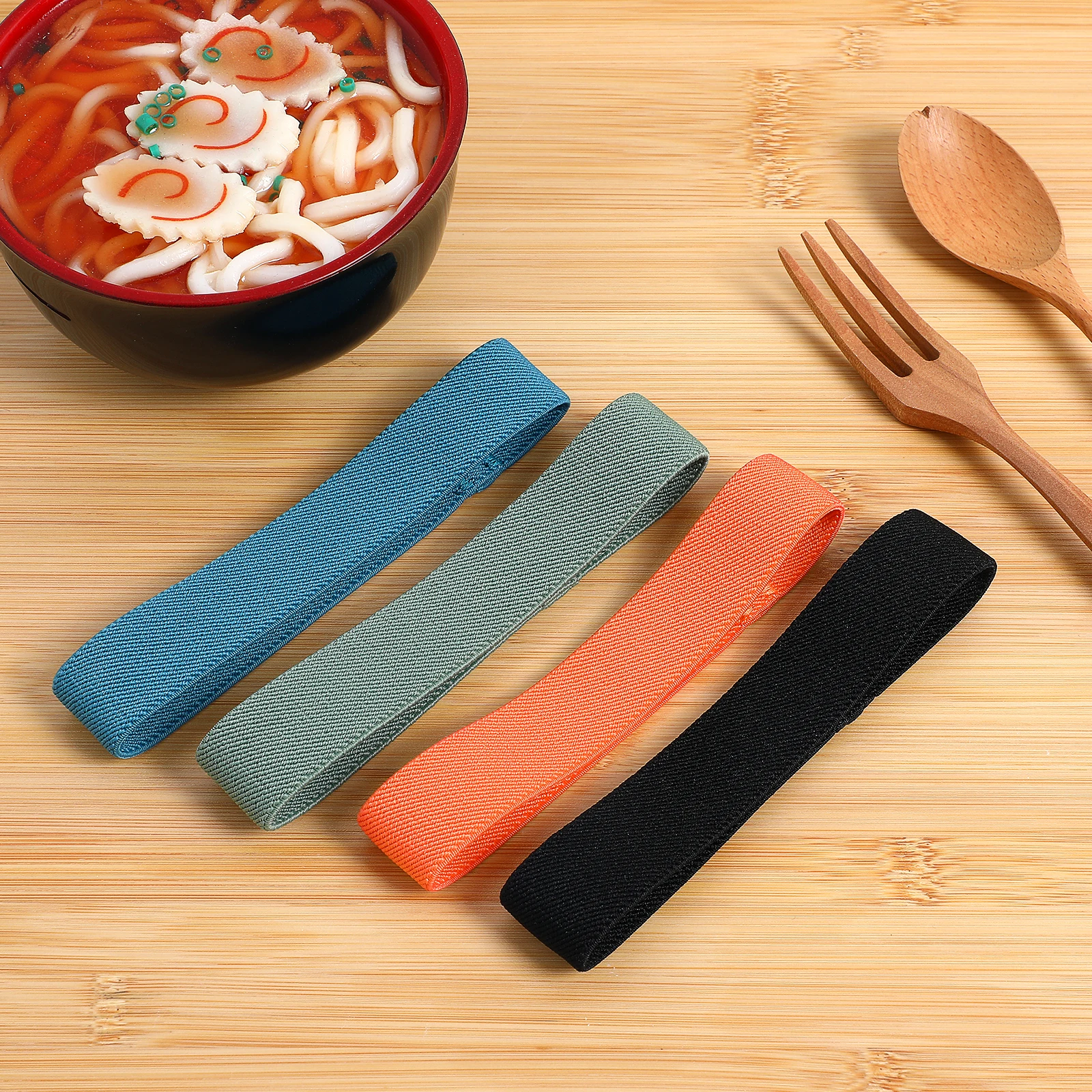 

4 Pcs Elastic Bandage Straps Bento Belts Multifunction Lunchbox Nylon Replacement Bands Child