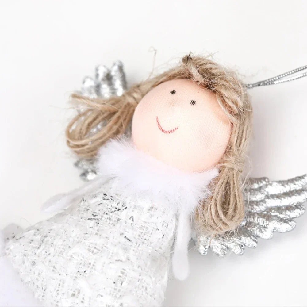 Hanging Angel Pendant Plush Doll Pendant Christmas Celebration Suitable For All Seasons Easy To Hang Fabric Material