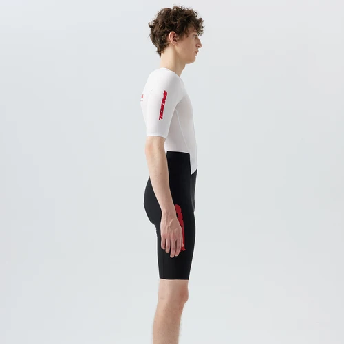 Imagen 2 del producto Traje SPEXCEL 2025 Pinnacle RACE aerodinámico, traje de ciclismo de manga corta de verano, nueva tela tejida súper ligera con almohadilla italiana