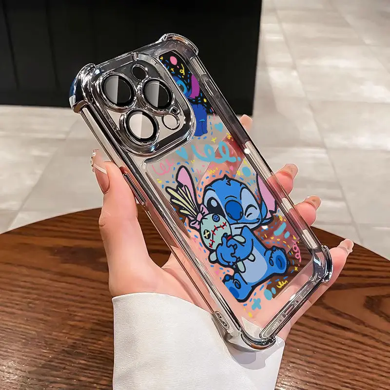 Cartoon Disneys Stitchs Case for Samsung A73 A55 A54 A53 A35 A33 A34 A25 A24 A23 A16 A15 A14 A05 A04 5G Shockproof Armor Cover