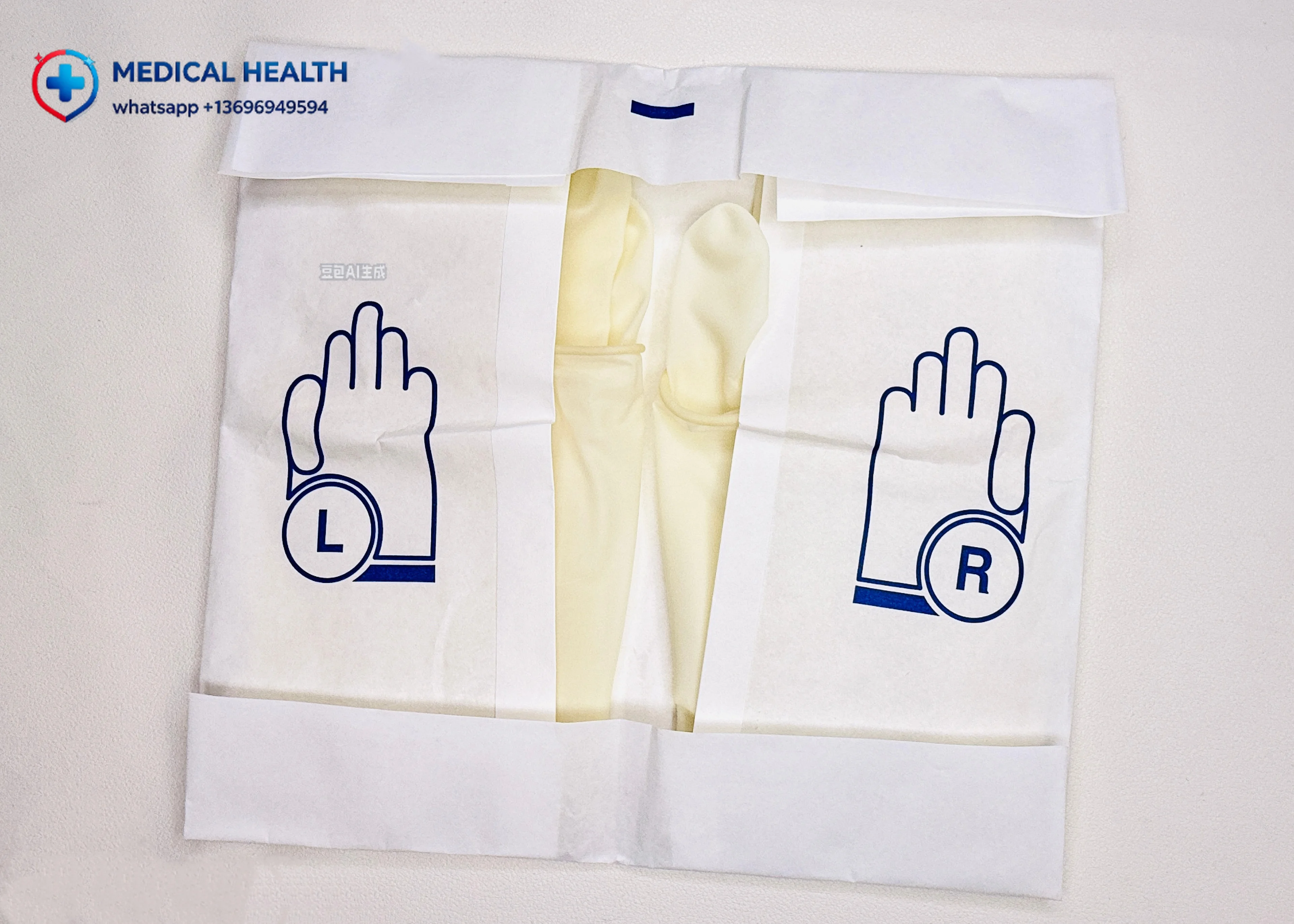 Size 7.5 Powdered Latex Single Use Clean Protective Gloves Flexible Isolation Hand Cover For Laboratory Workshop
