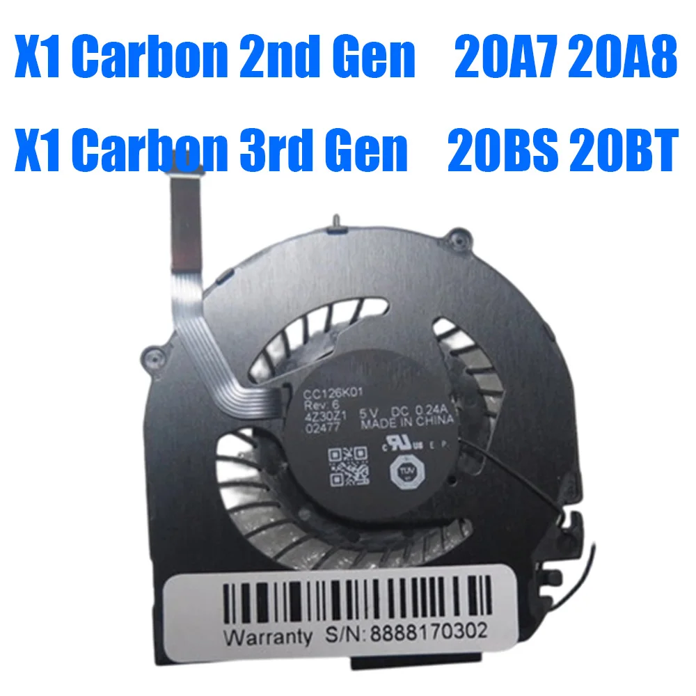 For Lenovo For ThinkPad X1 Carbon 2nd Gen 20A7 20A8 X1 Carbon 3rd Gen 20BS 20BT CC126K01 For NIDEC Manufacturers Laptop CPU Fan
