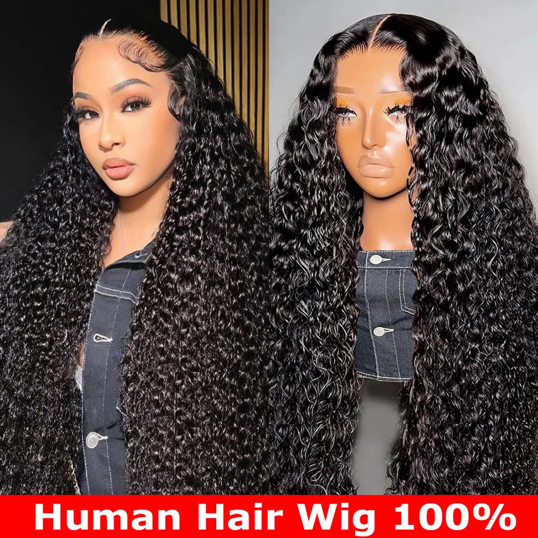 

250% Density 13x6 Hd Transparent Loose Deep Wave Lace Frontal Wig Brazilian 40 46 Inch 13x4 360 Curly Lace Front Wigs For Women