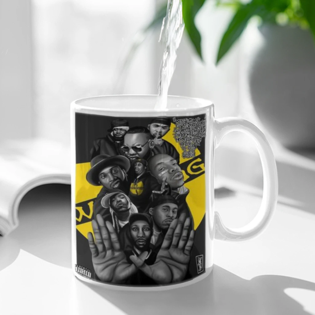 

WU-T-TANG CLAN Anime Coffee Mug 11oz Fun Ceramic Coffee Tea Cocoa Cup Handle Tea Drink Cup