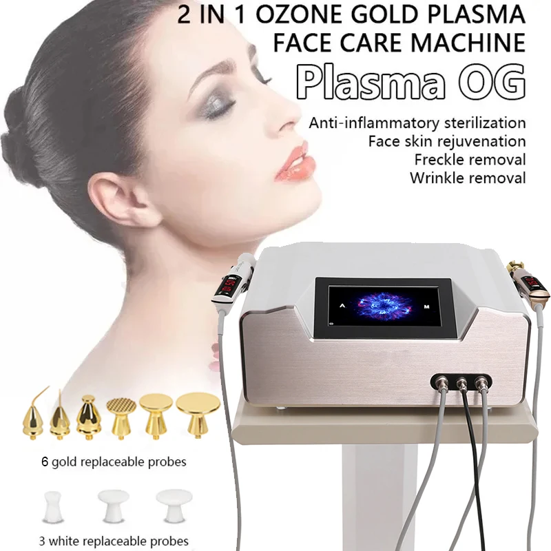 Facial Plasma 2 in 1 Skin Regeneration Gold Plasma Facial Machine for Beauty Salon Use