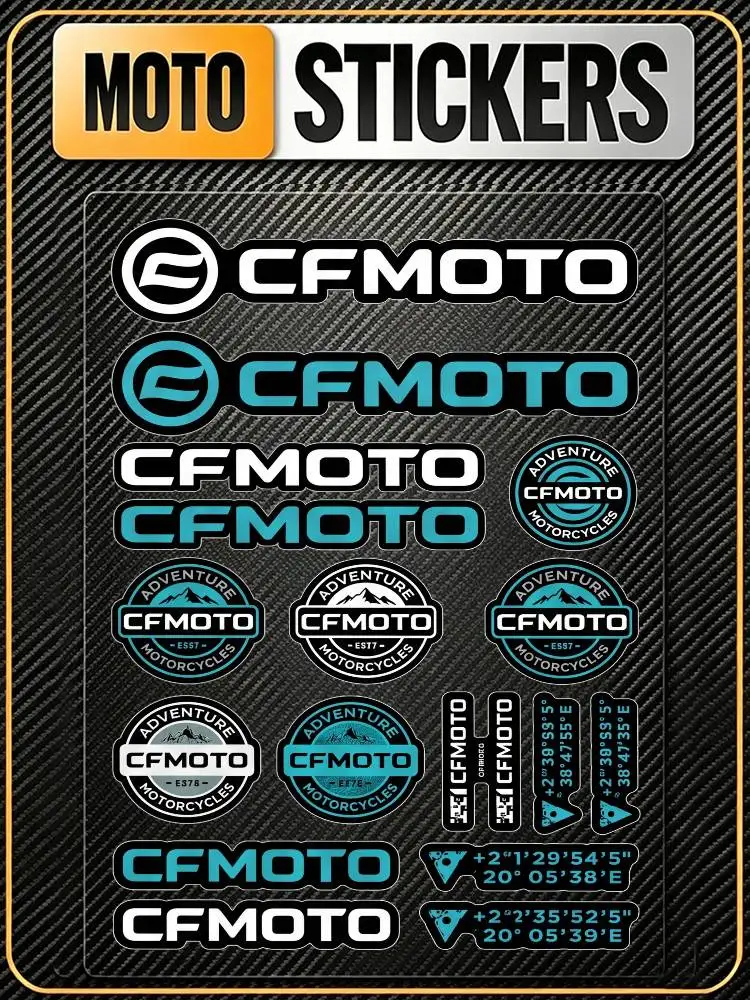FOR CFMOTO All Purpose Reflective Waterproof Scratch Blocker Decal Car Bike Helmet Cup Refrigerator Decorative Stickers