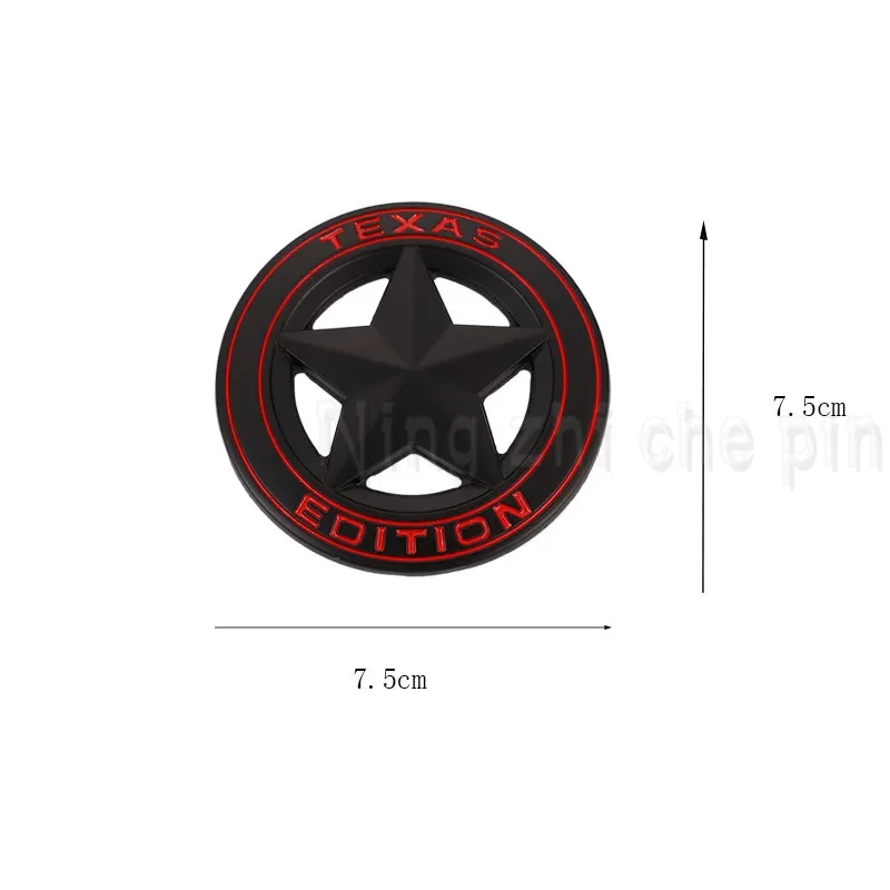 Logo Badge LoneStar EDITION Metal Car Stickers For Jeep Lone Wrangler Renegade Star Texas Off-Road Modified accessories Car