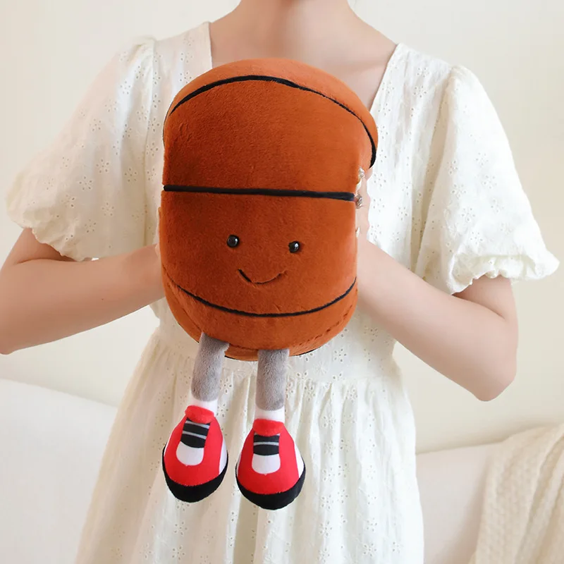 Doll with feet plush doll toys Card love plush pillow Basketball soccer fun shape plush doll cushion Home Plush Ornament