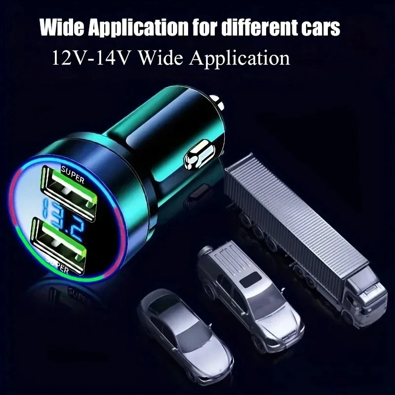 Car Super Charger 240W Dual Port Fast Charging Quick Charge 3.0 USB Car Phone Charger for IPhone Sumsung Huawei