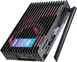 MeLE-Mini PC de escritorio sin ventilador Celeron N5105, ordenador Industrial con Windows 11, 8G, 128G, HDR, HDMI, 4K, VGA, SSD, HDD, tipo C, Wifi 5