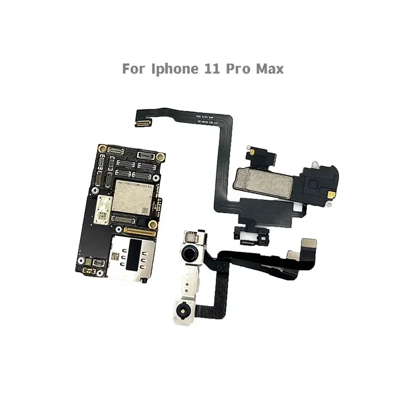 متوفر في المخزون لوحة رئيسية أصلية غير مقفلة لهاتف iPhone 11 Pro Max مع معرف الوجه 64GB 128GB 256GB لوحة منطق الهاتف بحالة جيدة جميع T