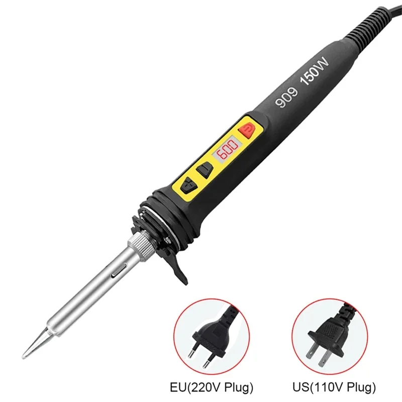 Ferramenta de reparo de ferro de solda eletrônico 120w, cabeça de lápis de ponta 907, temperatura ajustável 200-600, display, reparo de telefone