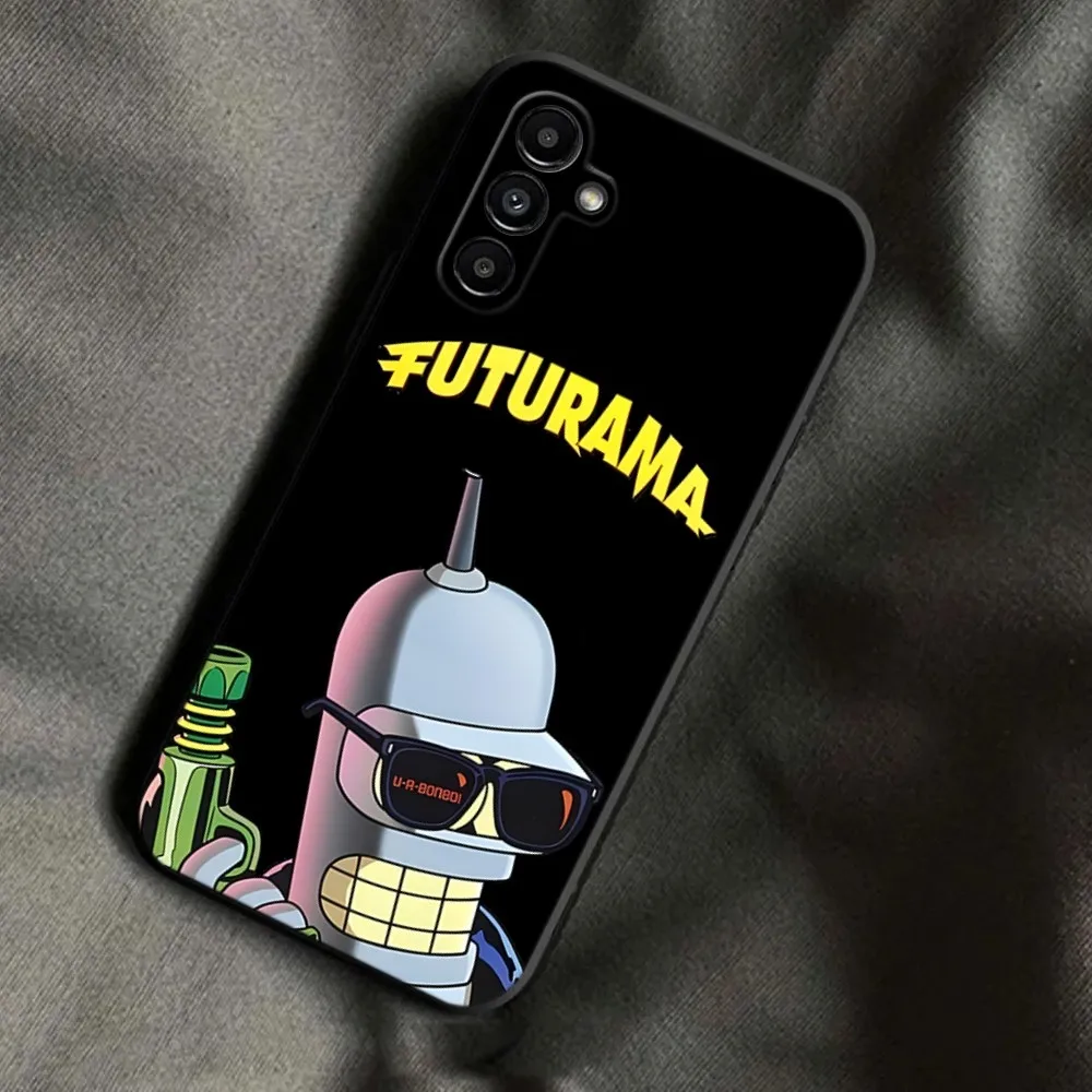 Cartoon F-Futurama Robot Bender Phone Case For Samsung Galaxy A13,A21s,A22,A31,A32,A52,A53,A71,A80,A91 Soft Black Phone Cover