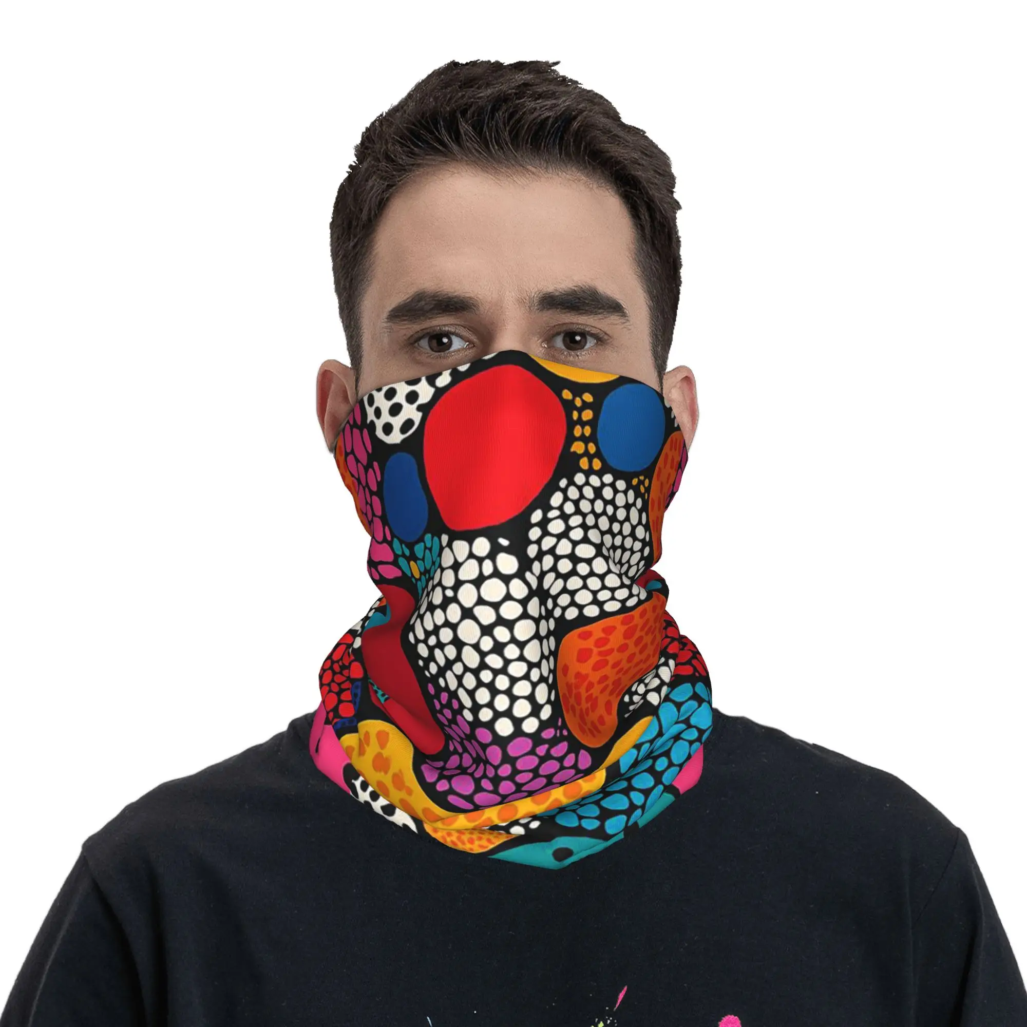 

Architecture of life Classic polka dot pattern Bandana Neck Gaiter Printed Face Scarf Headwear Riding Unisex Adult All Season