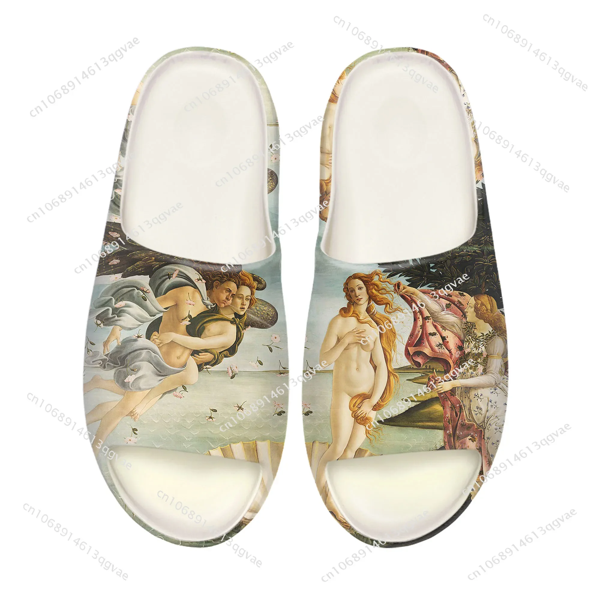 The Birth of Venus Soft Sole Sllipers Home Clogs Customized Water Shoes Mens Womens Teenager Stepping On Shit Bathroom sandals