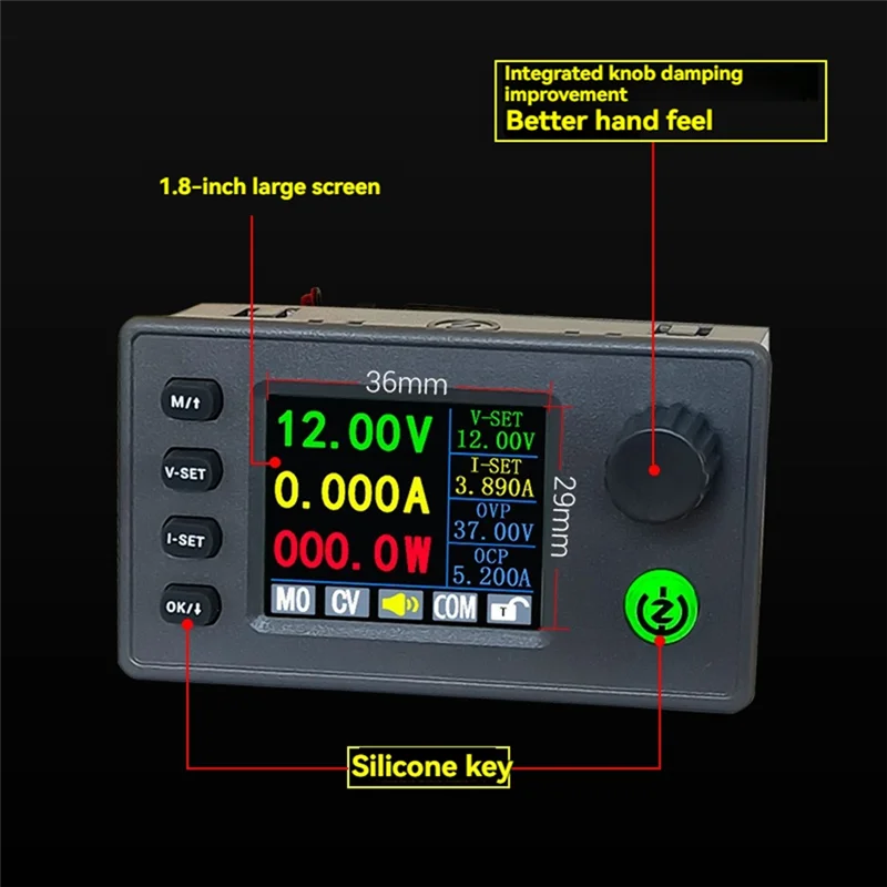 FULL-SK150C avec ZK-U2T 1.8 pouces écran couleur affichage DC réglable Module d'alimentation régulée 8A 150W DC7-36V CNC levage Vo