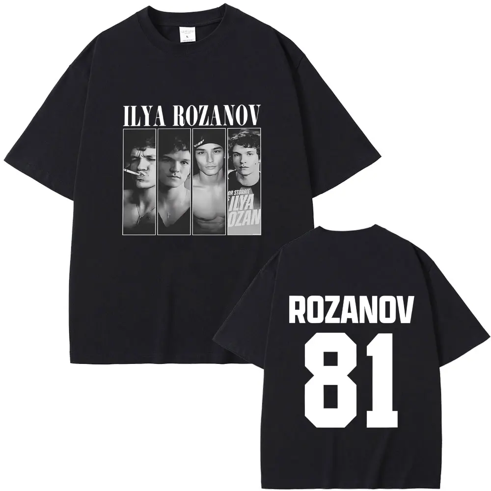 

Heated Rivalry Ilya Rozanov Hollanov 81 T Shirts Men Women Clothing Casual Oversized Streetwear Unisex Fashion Vintage T-shirt