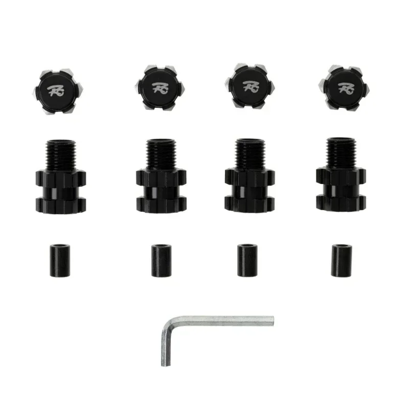 Adaptador estendido de cubo sextavado de roda estriada de metal 17mm 8956 para peças de atualização de carro 1/10 Trxs MAXX RC