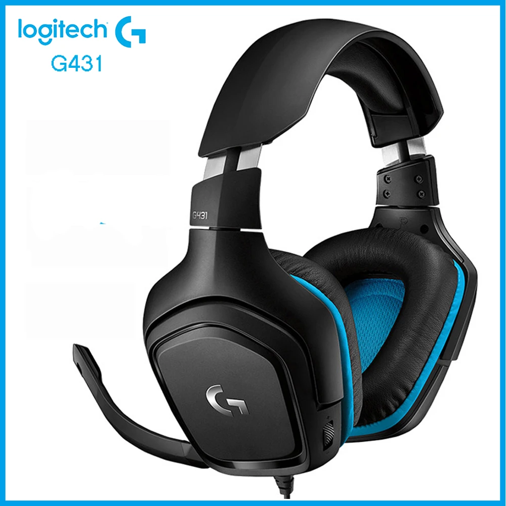 

Logitech G431 7.1 Surround Sound Gaming Headset With 50mm Drivers DTS Headphone X2.0 6mm MIC for Windows Mac OS Nintendo