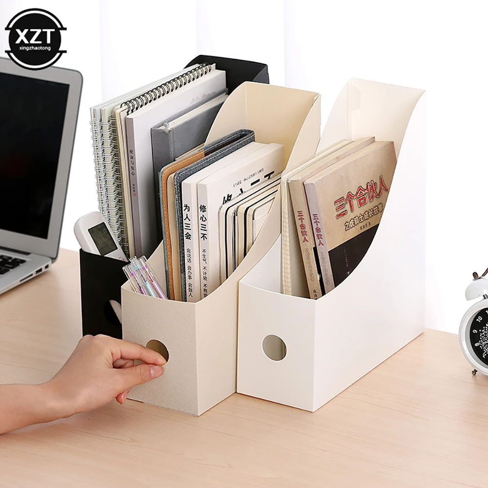 Office Document File Storage Box Folding Desktop Organizer Multi-functional Books Pencil Sundries Storage Box Office Supplies