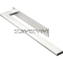Stainless Steel Towel Rack - Self Adhesive No Punch Towel Rack 39Cm Black Bathroom Toilet Towel Rack，porta asciugamani bagno