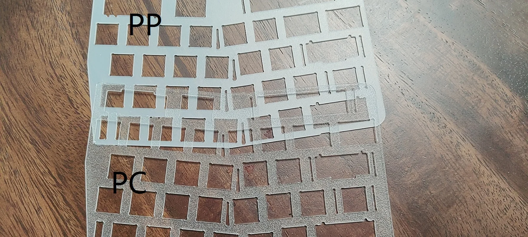 Neo ergo split keyboard reinforced plate PP PC POM FR4 CF Brass ( for pcb screw in  stabs)