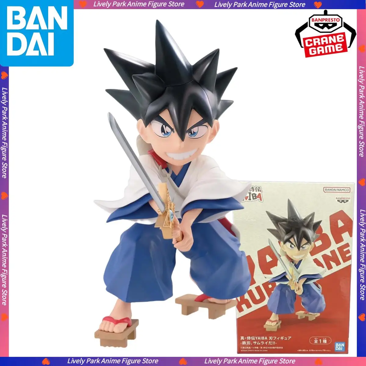 بانداي الأصلي محاصر يايبا الساموراي أسطورة KUROGANE عمل نموذج لجسم اللعب Besktop تزيين جمع هدايا عيد ميلاد الأطفال