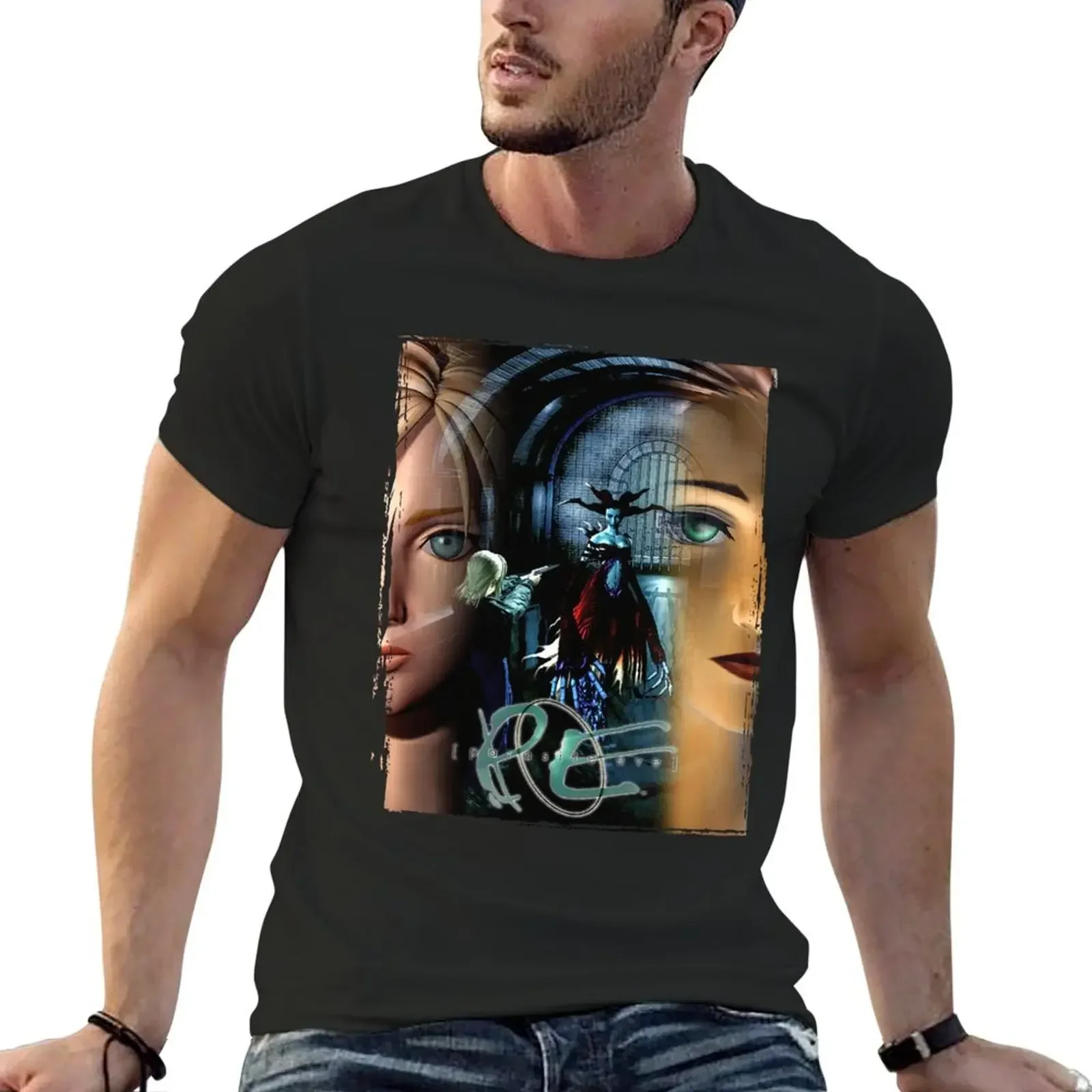 Parasite Eve - Aya & Eve T-Shirt tops anime t shirts customs funny t shirts for men