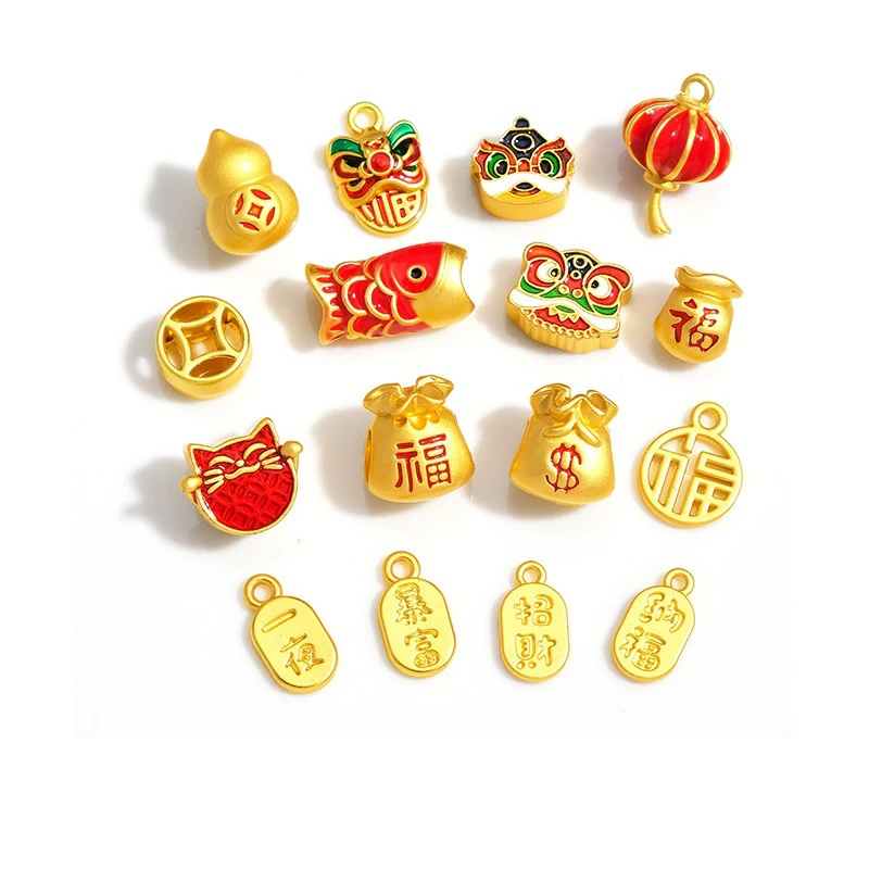 New product Diy Xingshi Fubao Fish Zhaocai Nafu Cat Fury Lantern Jewelry Accessories Gift Wholesale