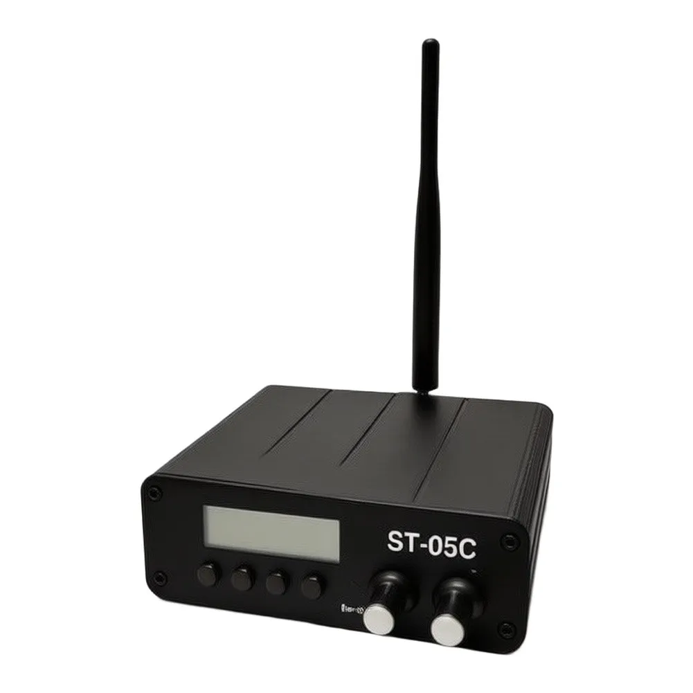 ST-05C Stereo FM Tuner 20mW 200mW Adjustable PLL Wireless Audio Transmitter With USB TF Card Input For Radio Broadcasting