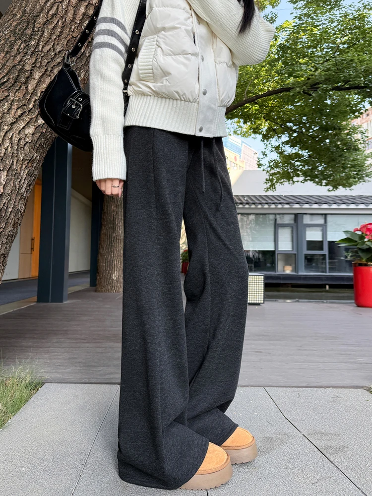 ارتفاع الخصر سليم صالح الصوفية جرس بوت السراويل النسائية الخريف الشتاء Fce اصطف Thiened اليوغا الرياضة Sweatpants