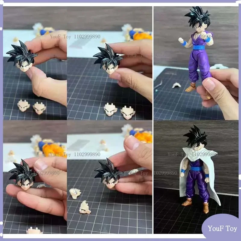 

Лидер продаж, экшн-Фигурка «Драконий жемчуг» Shf Super Saiya Gohan, черные волосы, головные уборы, набор аксессуаров, аниме-модель, игрушка, подарки на день рождения