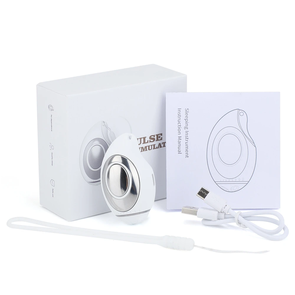 New Rechargeable Sleep Aid Device Palm Pulse Sleep Massager Handheld Microcurrent Improve Sleep Insomnia Christmas Birthday Gift