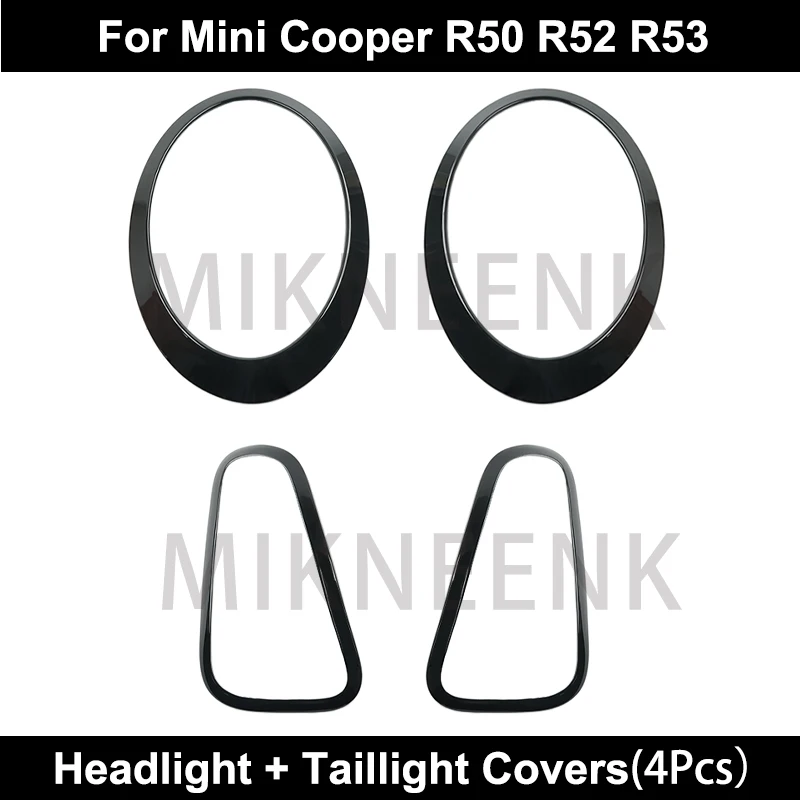 Auto Scheinwerfer Kopf Heck Rücklicht Lampen Rahmen für Mini Cooper One R50 R52 R53 R56 R60 F56 F54 F60 Licht verkleidung Aufkleber