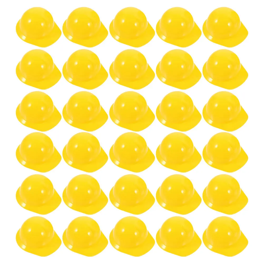 40 stuks mini-bouwhelmen lichtgewicht plastic hoed voor huisdier vogel kip decor aankleden partij gunst ambachtelijke aanbod