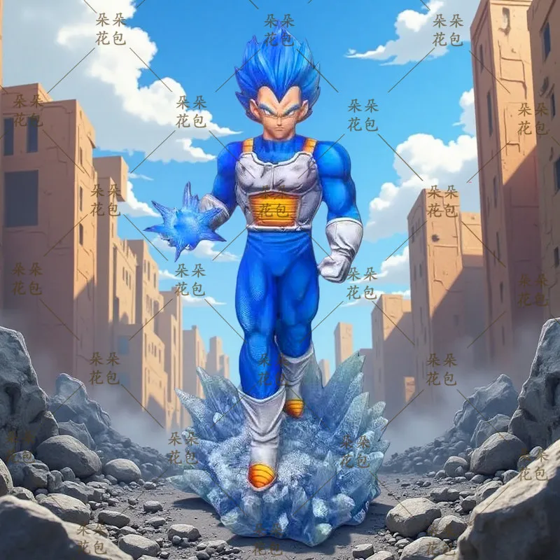 

Фигурка Jj Dragon Ball Super Saiyan God Vegeta с двумя головами, скульптура для декора компьютерного стола, коллекционный подарок для фанатов аниме