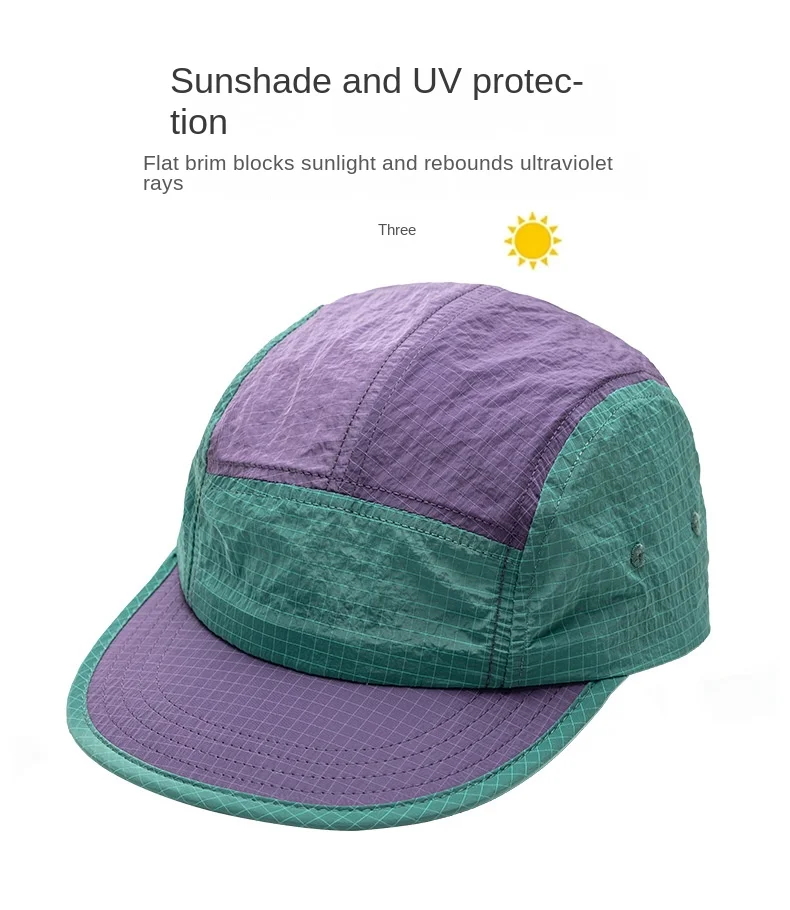 

Fashion Adults Ball Hat Snapback Trucker Sports Quick-drying Baseball Cap Spring Summer Waterproof sun-proof Outdoor Hiking 8M8