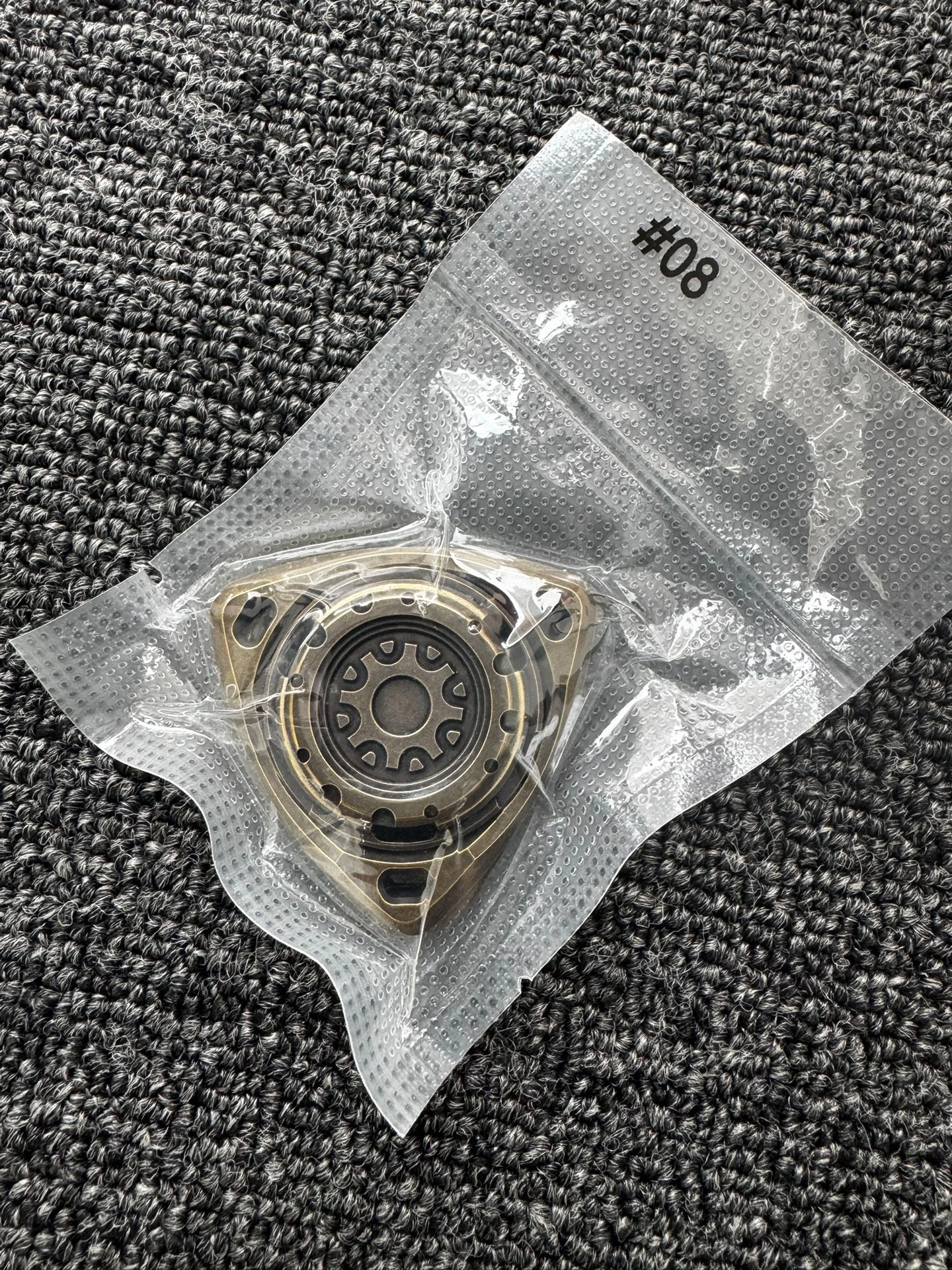 Used EDC Nine-handed Brass Roar, Xiaoyao Ukiyo Joint Fingertip Gyro Edc Metal Decompression