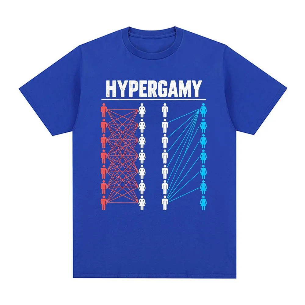 Hypergamy Meme Lustige Dating-Strategie T-Shirts für Männer und Frauen, modisches, lässiges, übergroßes T-Shirt, 100 % Baumwolle, Rundhalsausschnitt, kurzärmeliges T-Shirt – Detail 4