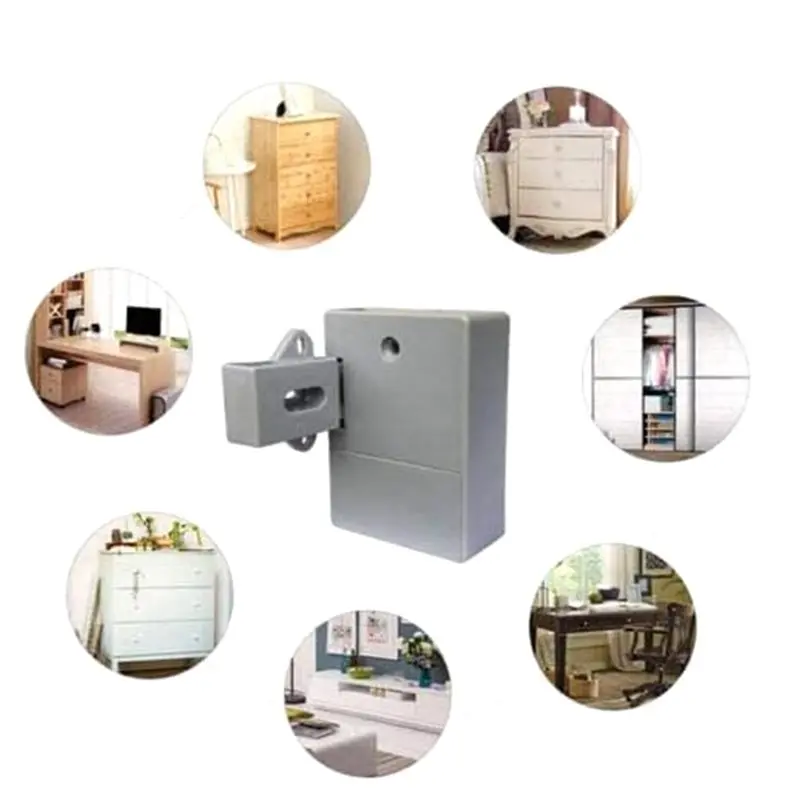 B50B-3X RFID Electronic Cabinet Lock DIY For Wooden Cabinet Locker Drawer Shoe Cabinet Drawer Lock Dark Lock