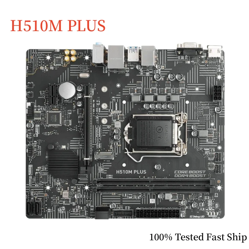 

For MSI H510M PLUS Motherboard H510 64GB LGA 1200 DDR4 Support 10th CPU Mainboard 100% Tested Fast Ship
